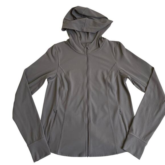 Universal Standard Game Next-to-Naked Hooded Zip Jacket Mocha Mousse  Sz S - Picture 9 of 16